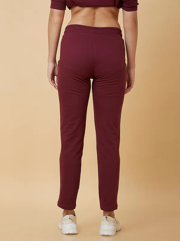 Being Human Women Basic Fit None Track Maroon