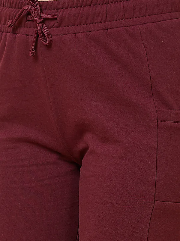 Being Human Women Basic Fit None Track Maroon