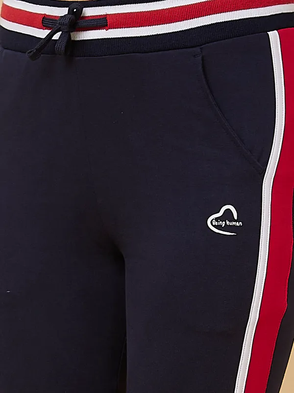 Being Human Clothing Women Kick Flare  Fit None Track Navy