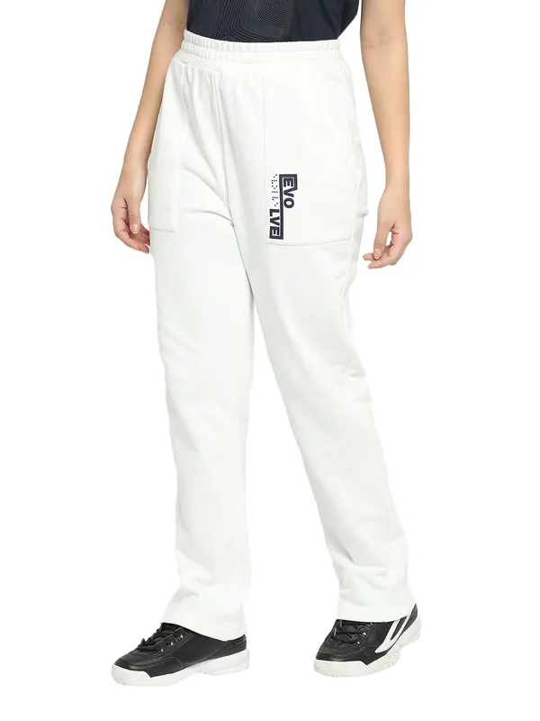 Being Human Clothing Women Wide Leg Fit None Track White