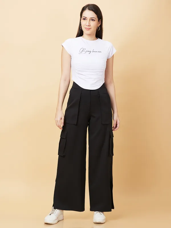 Being Human Womens-Bottom Track Black