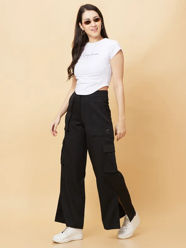 Being Human Womens-Bottom Track Black