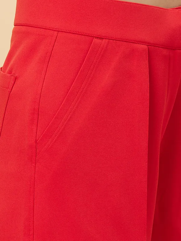 Being Human Clothing Womens-Bottom Track Red
