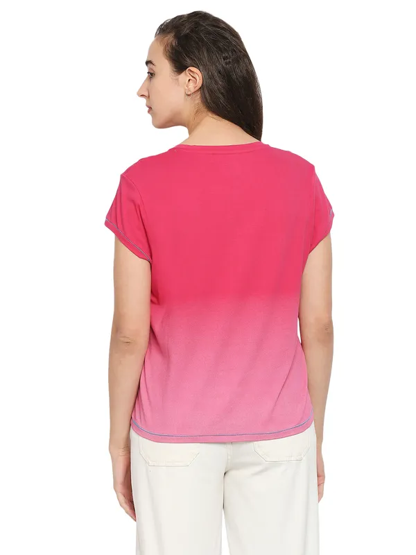 Being Human Easy Fit  Women Crew Neck T-Shirts-Love Potion