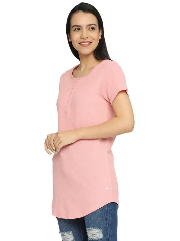 Being Human Easy Fit Women Crew Neck T-Shirts-Sweet Blossom