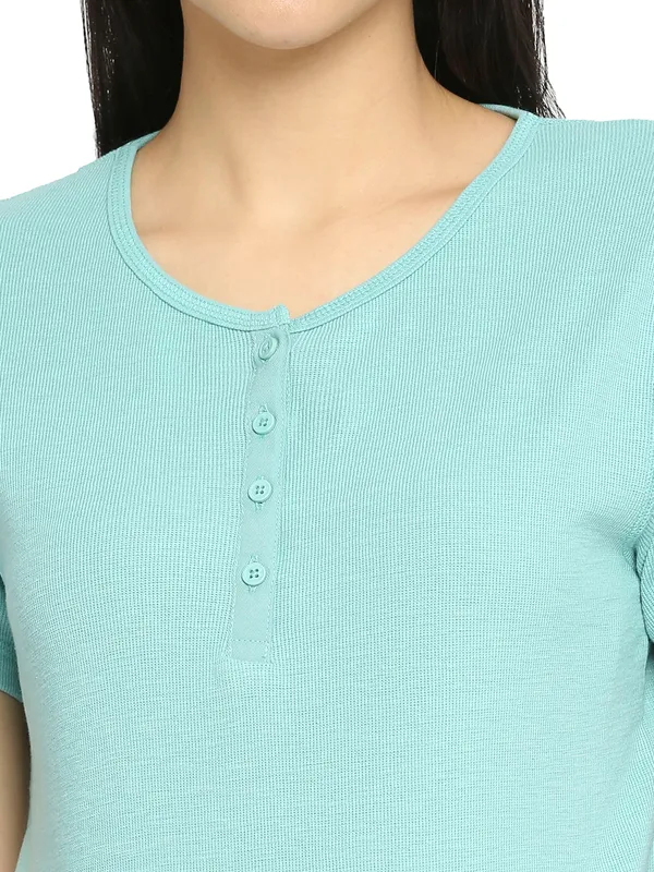 Being Human Easy Fit Women Crew Neck T-Shirts-Wasabi