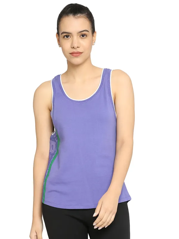 Being Human Easy Fit Tank Women Crew Neck T-Shirts-Very Peri