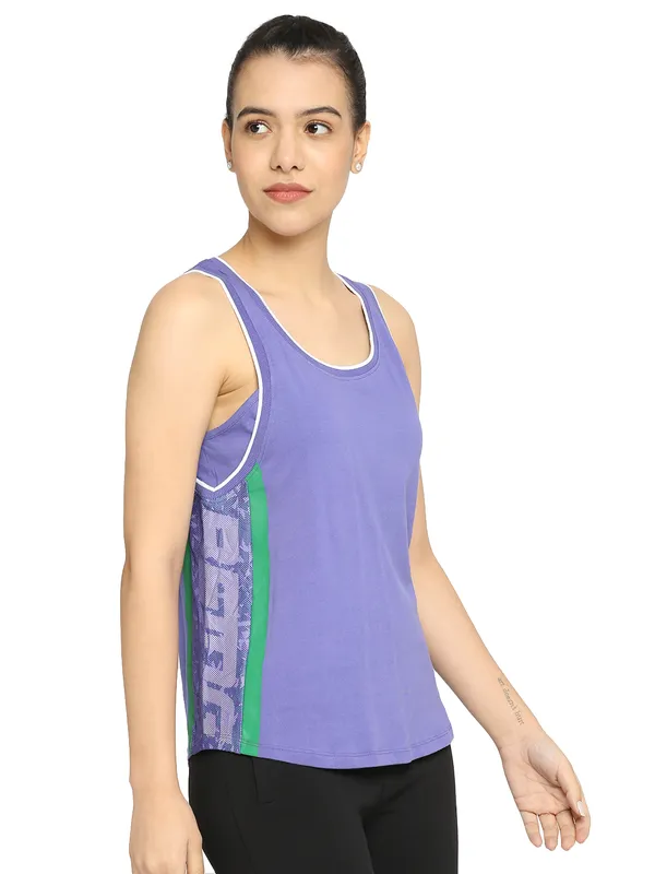 Being Human Easy Fit Tank Women Crew Neck T-Shirts-Very Peri
