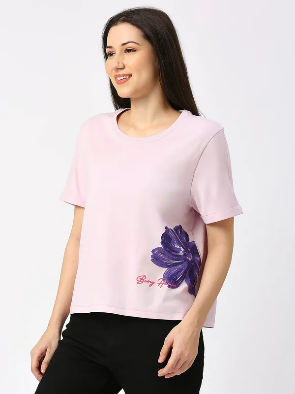 Being Human ClothingWomen CREW NECK PASTEL LILAC