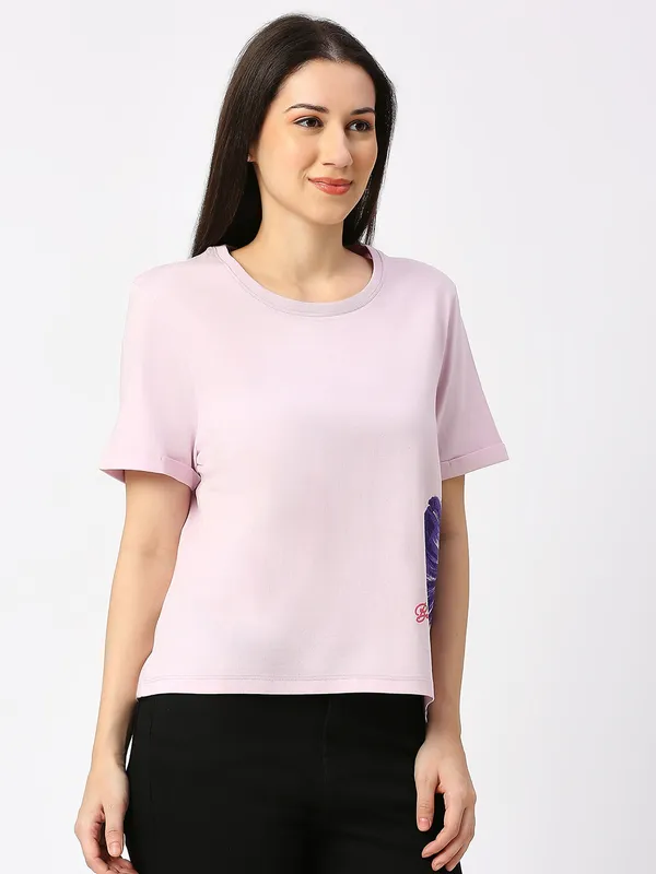 Being Human ClothingWomen CREW NECK PASTEL LILAC