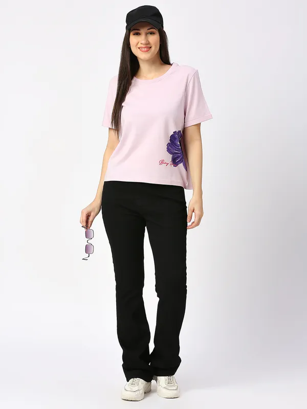 Being Human ClothingWomen CREW NECK PASTEL LILAC