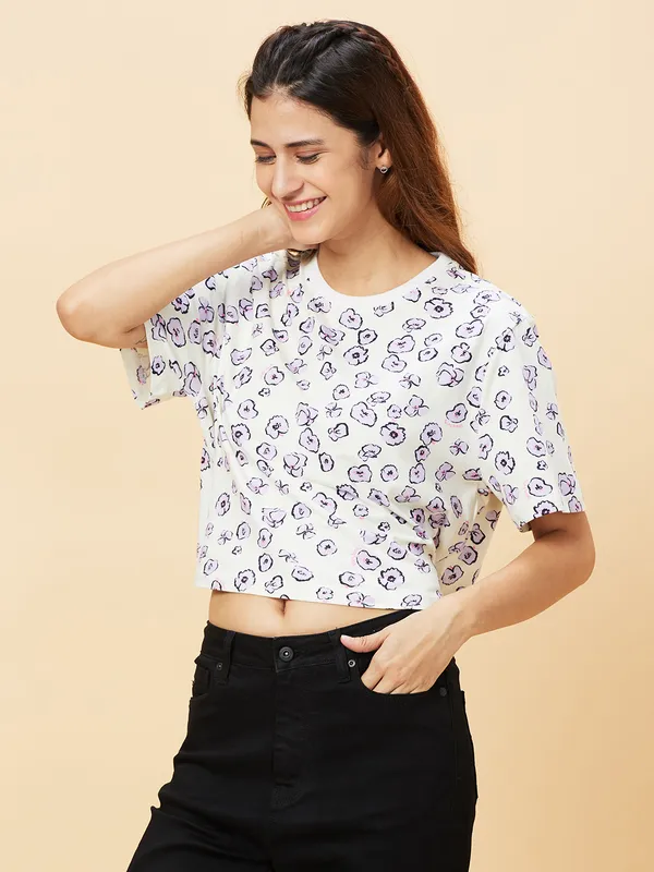 Being Human ClothingWomen CREW NECK PASTEL LILAC