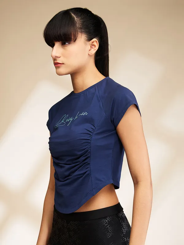Being Human Clothing-Womens-Top-Crew Neck Dress Blue