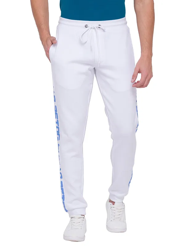 Being Human Clothing Men Regular Fit Track-White