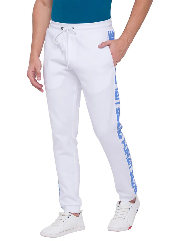 Being Human Clothing Men Regular Fit Track-White