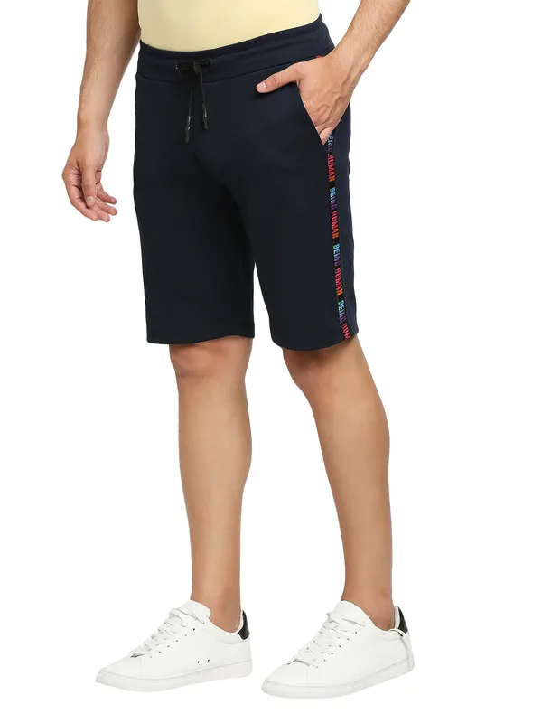 Being Human Clothing Men Regular Fit Shorts-Navy