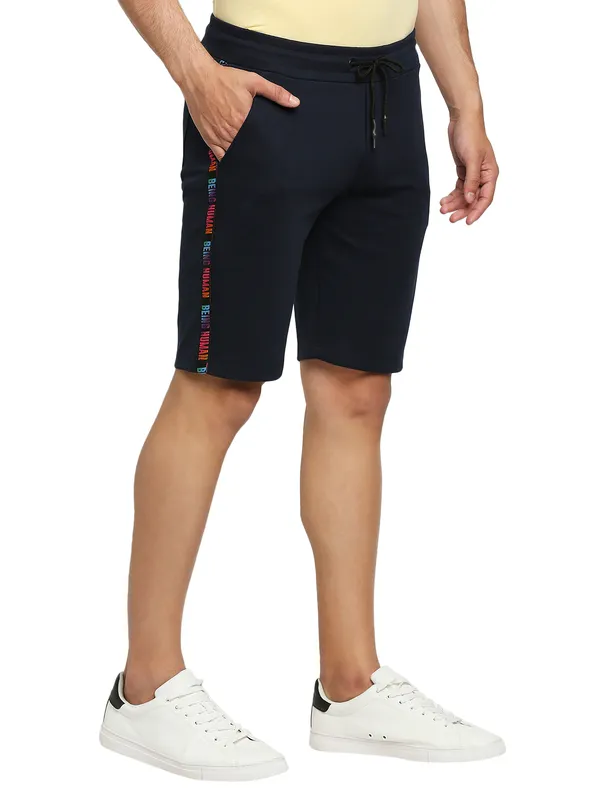 Being Human Clothing Men Regular Fit Shorts-Navy