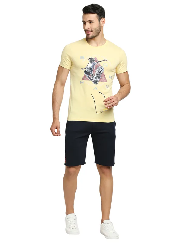 Being Human Clothing Men Regular Fit Shorts-Navy
