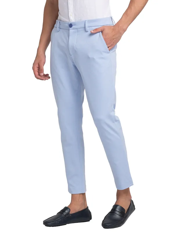 Being Human Clothing Men Cropped Fit Chino-Sky