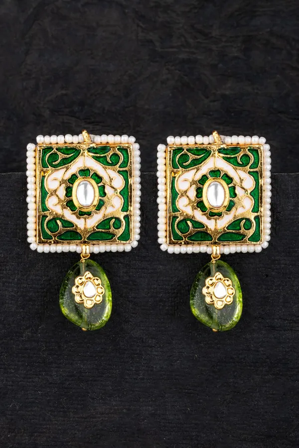 Pastel Green Peridot Earrings