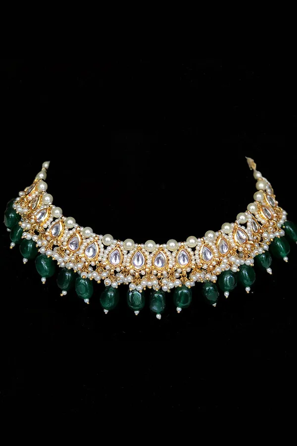 Emeralds Kundan Necklace