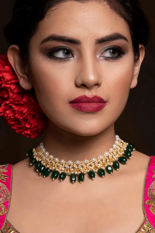 Emeralds Kundan Necklace