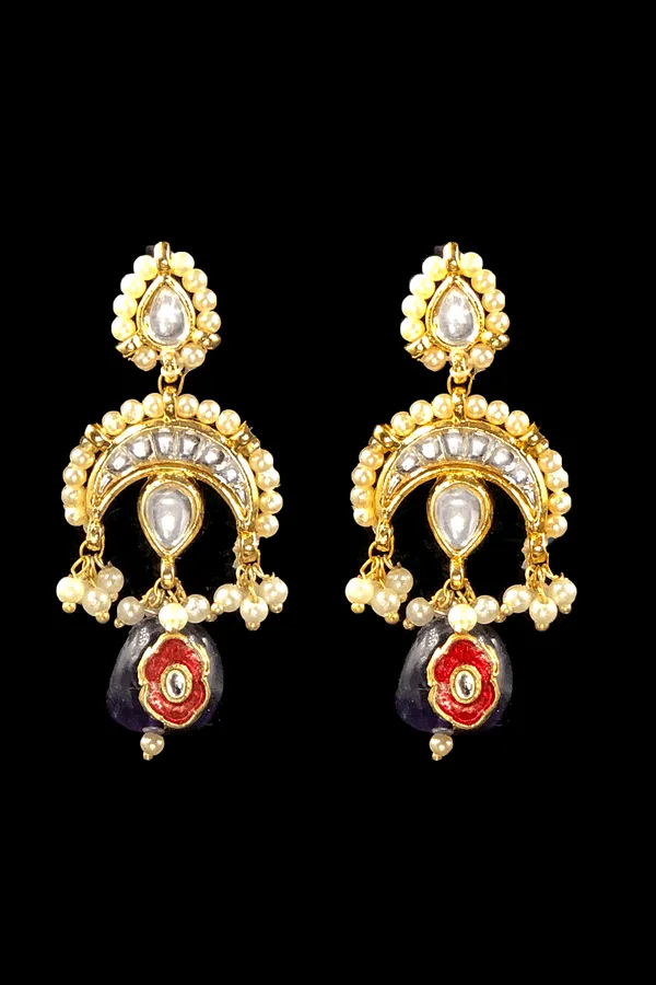 Amethyst Chandkali Earrings