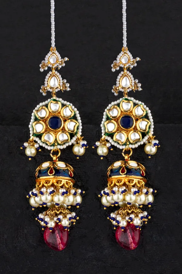 Blue Tourmaline Jhumki