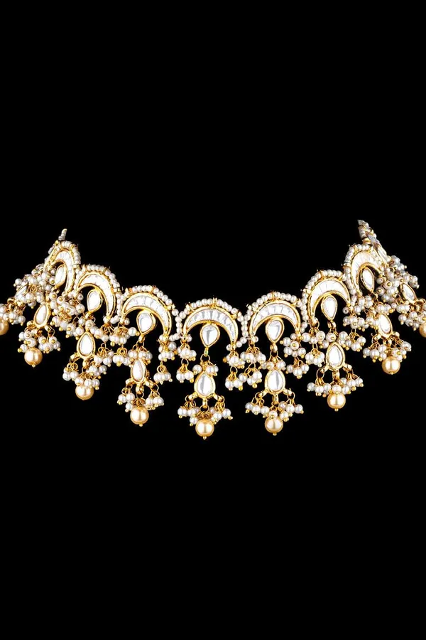 Pearls Chand Kundan Necklace