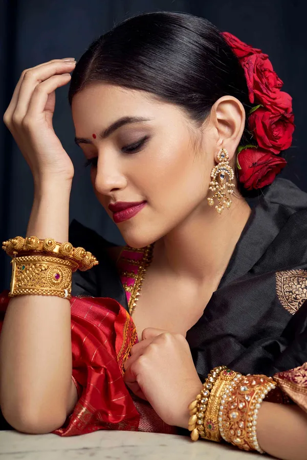 Pearls Chand Kundan Earrings