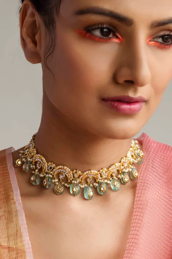 Barium Chand Kundan Necklace