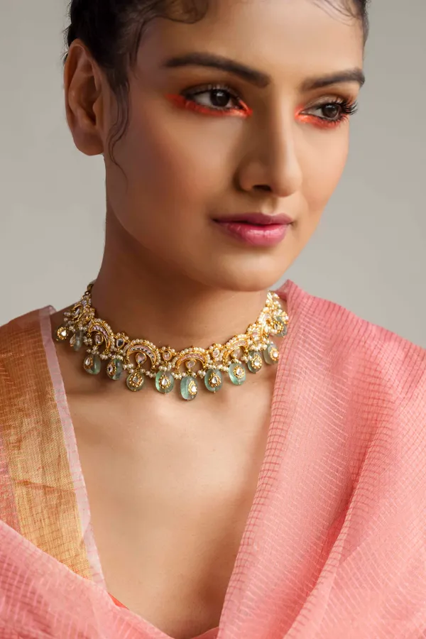 Barium Chand Kundan Necklace