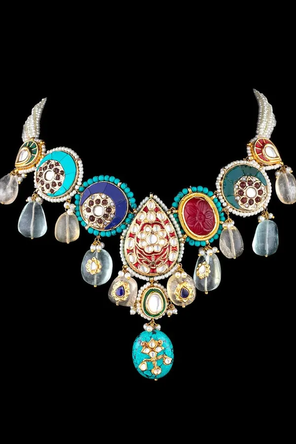 Multi Colored Choker Necklace