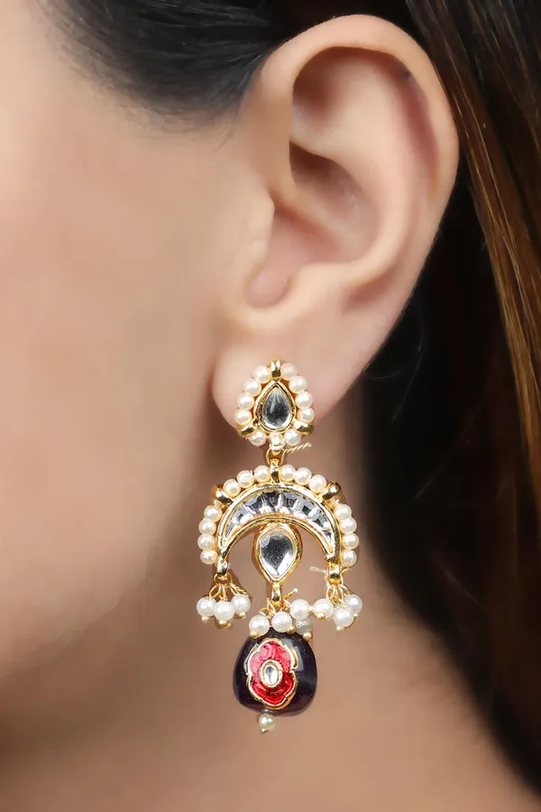 Amethyst Chandkali Earrings