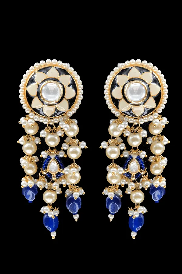 Blue Chandelier Earrings