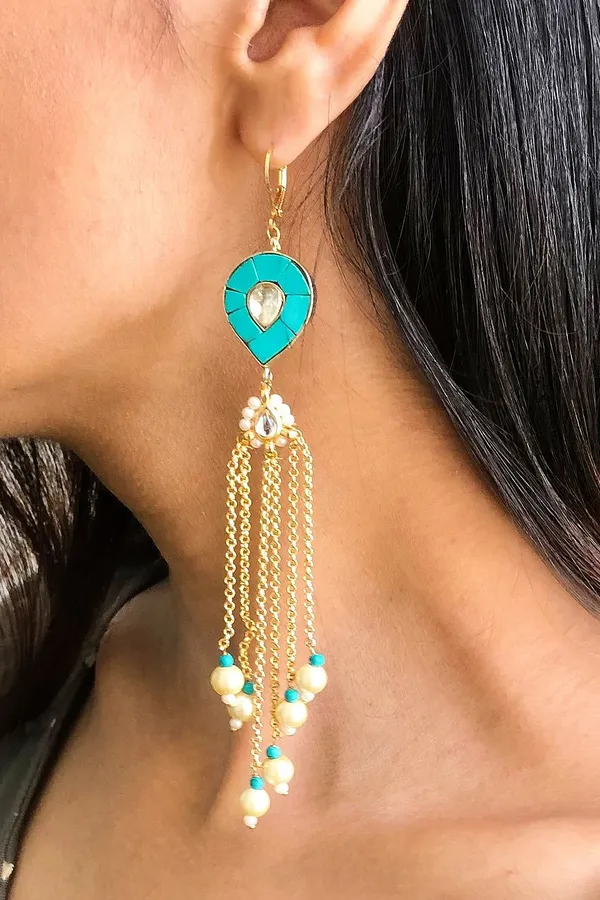 Feroza Drop Dangler Earrings