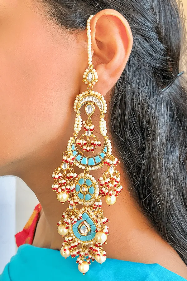 Statement Feroza Chand Drop Danglers