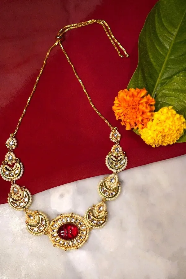 Kundan Ruby Choker