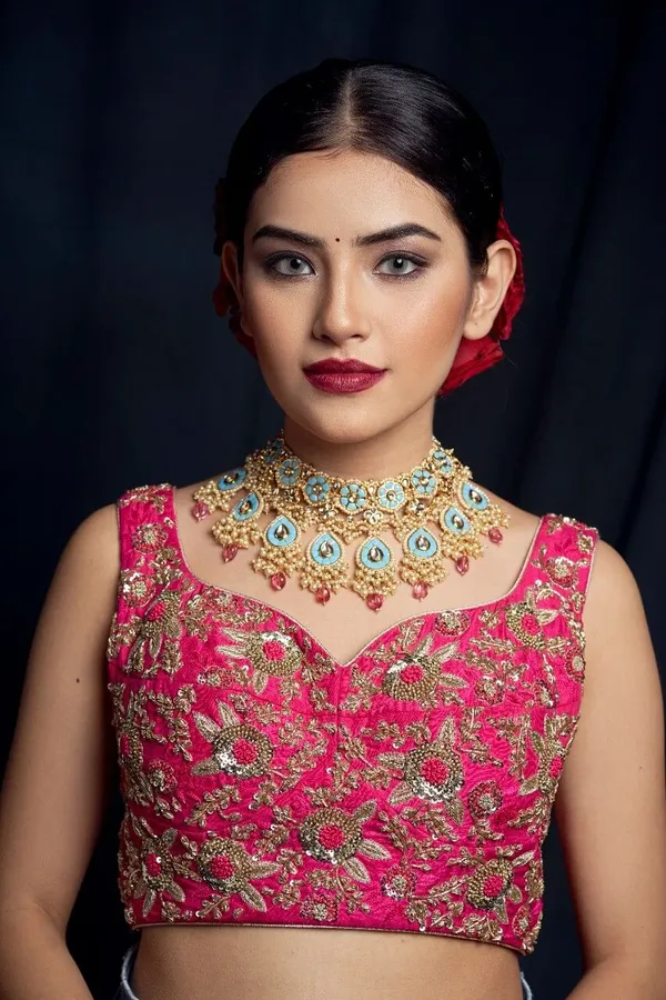 Statement Feroza Tourmaline Drop Choker Necklace