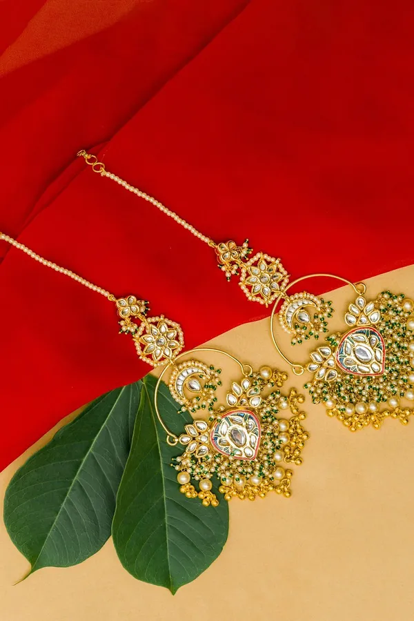 Multi Meena Ghungroo Baali Earrings