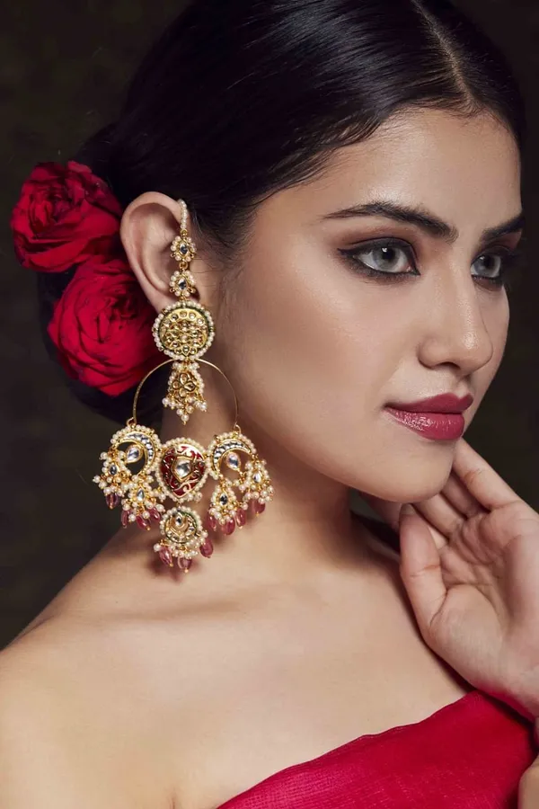 Statement Tourmaline Drop Baali Earrings