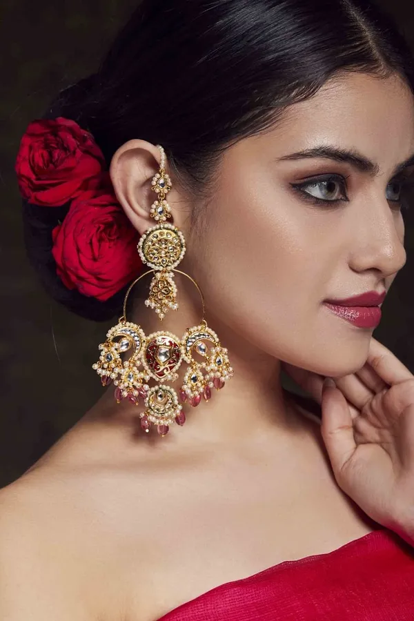 Statement Tourmaline Drop Baali Earrings