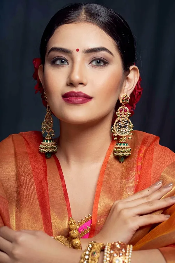 Statement Multi Kundan Green Drop Jhumki Dangler Earrings