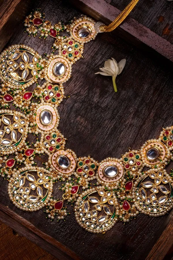 Statement Multi Kundan Choker Necklace