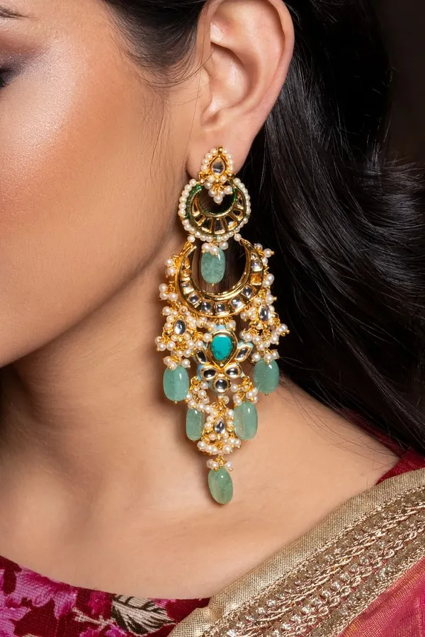 Pale Green Dangling Earrings