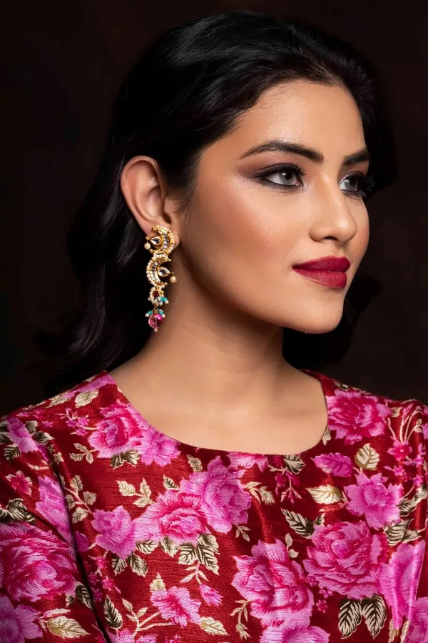 Hints Of Feroza Tourmaline Drop Dangler Earrings