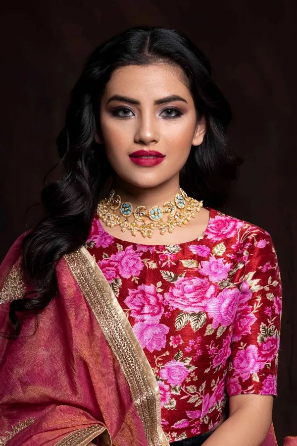 Statement Feroza White Chand Pearl Drops Choker Necklace