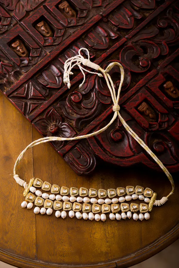 Statement Silver & Gold Zirconia Choker Necklace