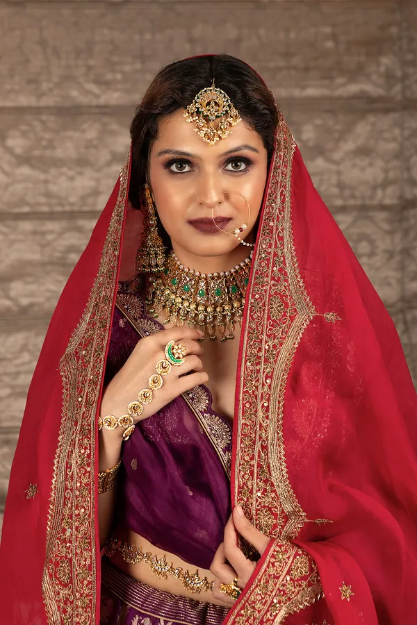 White Kundan Pearls Tikka