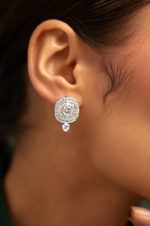 Silver Zirconia Studs